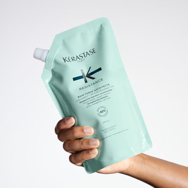 Kérastase - Bain Force Architecte Luxury Shampoo - 500 ml Refill Pouch - Image 5