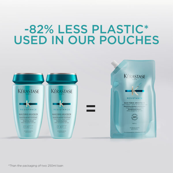 Kérastase - Bain Force Architecte Luxury Shampoo - 500 ml Refill Pouch - Image 7