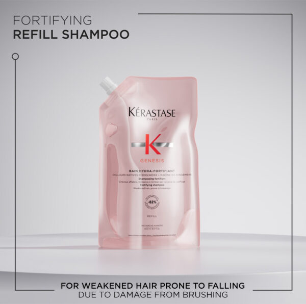 Kérastase - Bain Hydra-Fortifiant Luxury Shampoo - 500 ml Refill Pouch - Image 2