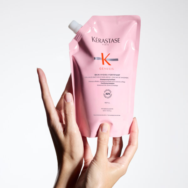 Kérastase - Bain Hydra-Fortifiant Luxury Shampoo - 500 ml Refill Pouch - Image 5