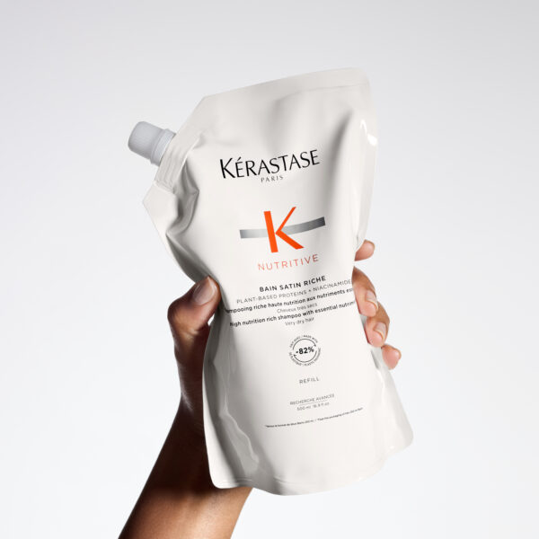 Kérastase - Bain Satin Riche Luxury Shampoo - 500 ml Refill Pouch - Image 5