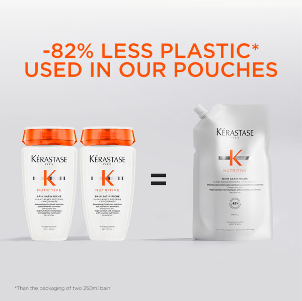 Kérastase - Bain Satin Riche Luxury Shampoo - 500 ml Refill Pouch - Image 7